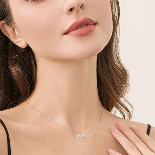 Starry Cluster D Color VVS1 Moissanite S925 Designer Necklace