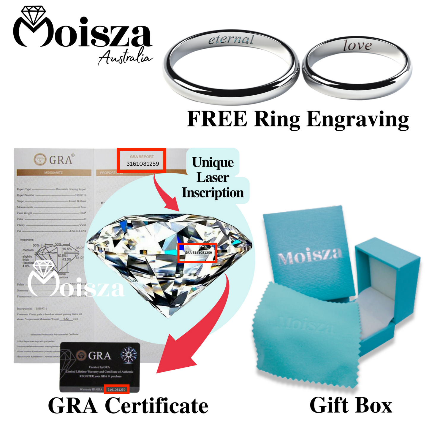 Fashion Moissanite S925 Wedding Set as Couple Rings, Promise Rings, Matching Wedding Bands (Adjustable size available)