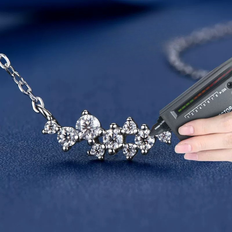 Starry Cluster D Color VVS1 Moissanite S925 Designer Necklace