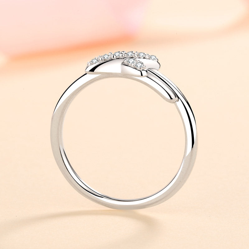Cross Cluster Moissanite S925 Designer Ring