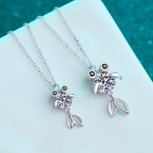Goldfish Moissanite S925 necklace 0.5ct /1ct D VVS1 Moissanite, gift for her, gift for girlfriend, girl, gift for Women, gift for mother, mom, mum, gift for wife, for lover, Birthday, Valentine’s Day, Mother’s Day, GRA Certificate, free gift box