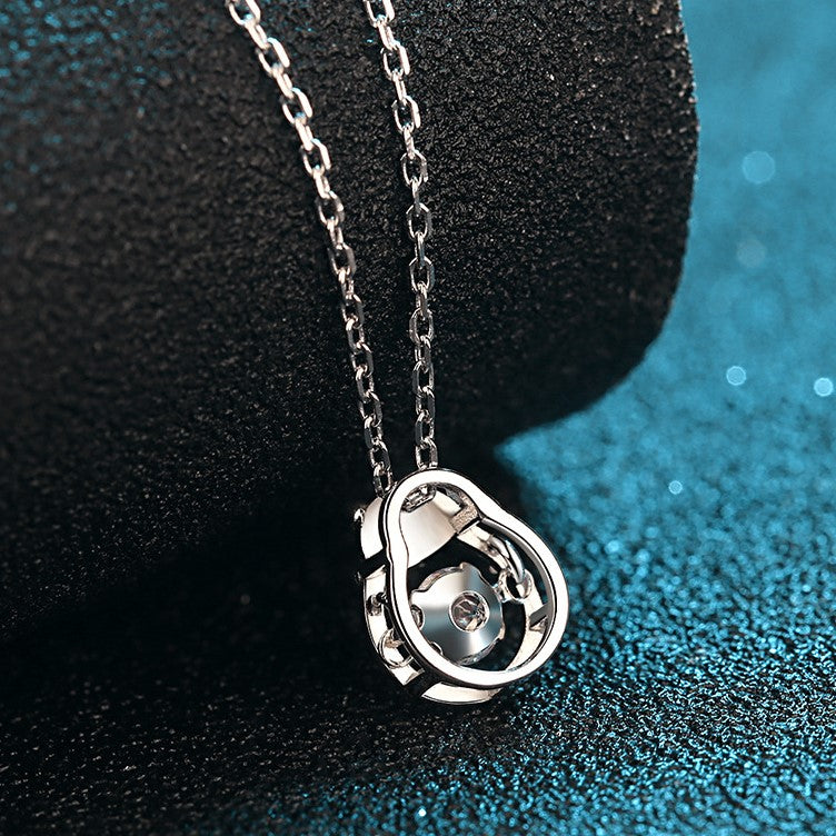 Moissanite Dancing Necklace, S925 Sterling Silver, 0.3ct Moissanite diamond necklace, Gift for Her, Gift for Girlfriend, girl, Gift for Women, Gift for Mother, Mom, Mum, gift for wife, for lover, Birthday, Anniversary, Valentine’s Day, Mother’s Day, Graduation Day,