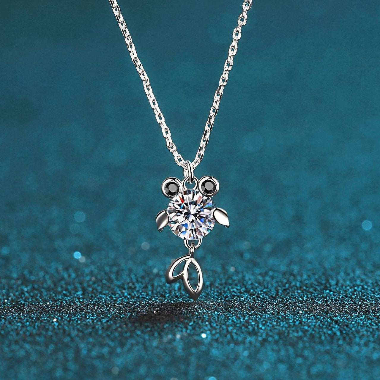 Goldfish Moissanite S925 necklace 0.5ct /1ct D VVS1 Moissanite, gift for her, gift for girlfriend, girl, gift for Women, gift for mother, mom, mum, gift for wife, for lover, Birthday, Valentine’s Day, Mother’s Day, GRA Certificate, free gift box