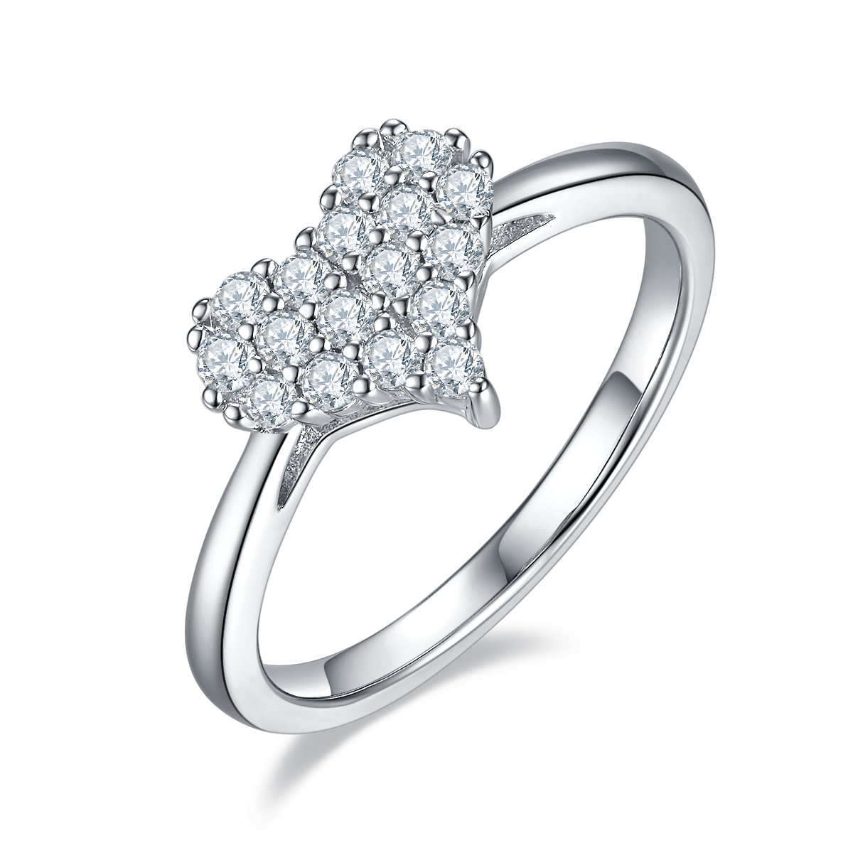 Heart-Shaped Jewelry Set, Ring, Earrings, Necklace, Bracelet, Engagement Ring, heart, heart shape,  Promise Ring, Gift for Her, Gift for Girlfriend, girl, gift for lover, wife, Gift for Women, Gift for Mother, Mom, Mum, Valentine’s Day, Mother’s Day, Birthday, anniversary, graduation day, Cluster ring, Moissanite Diamond Ring S925 Sterling Silver, GRA Certificate, gift box