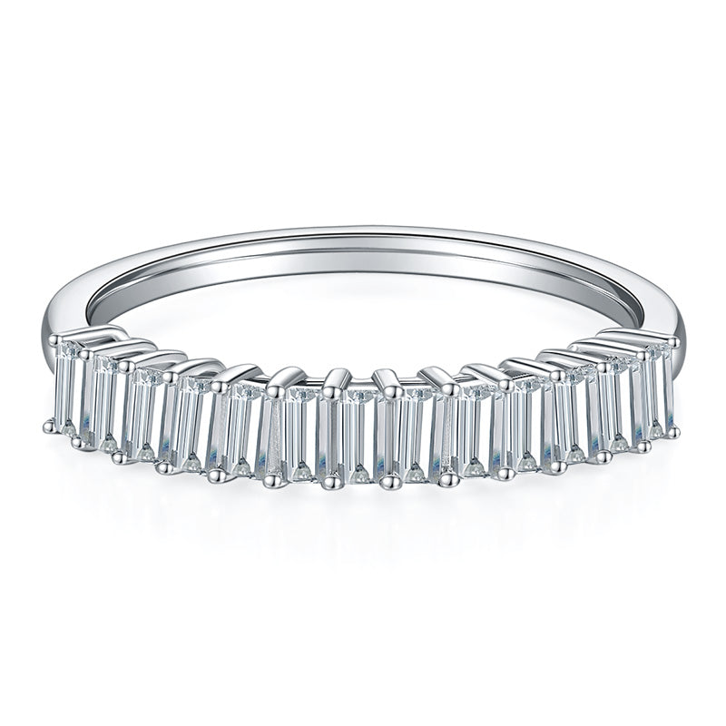 Emerald Cut wedding ring, wedding band, promise ring, gift for her, girl, girlfriend, for women, mother, mom, mum, for wife, S925 Moissanite Diamond ring, Valentine’s Day, Mother’s Day, Birthday, anniversary
