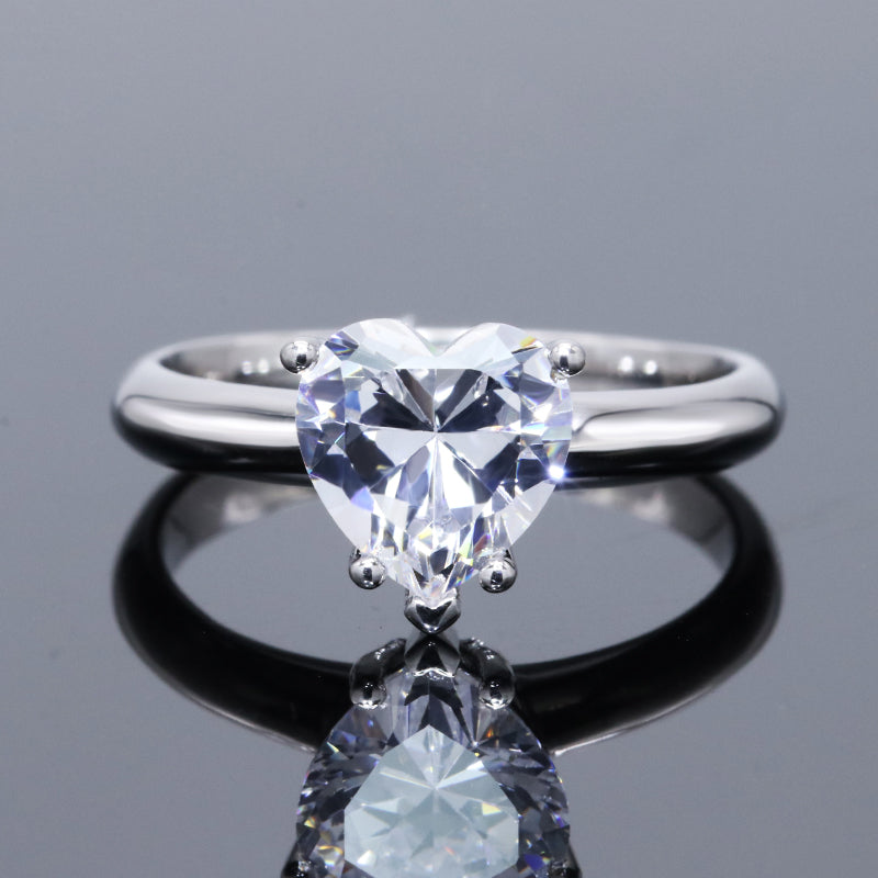 Heart shaped ring, heart shape ring, Lady Gaga engagement ring, promise ring, wedding, gift for her, girl, girlfriend, for women, mother, mom, mum, for wife, heart-shaped 2ct S925 Moissanite Diamond ring, Valentine’s Day, Mother’s Day, Birthday, anniversary