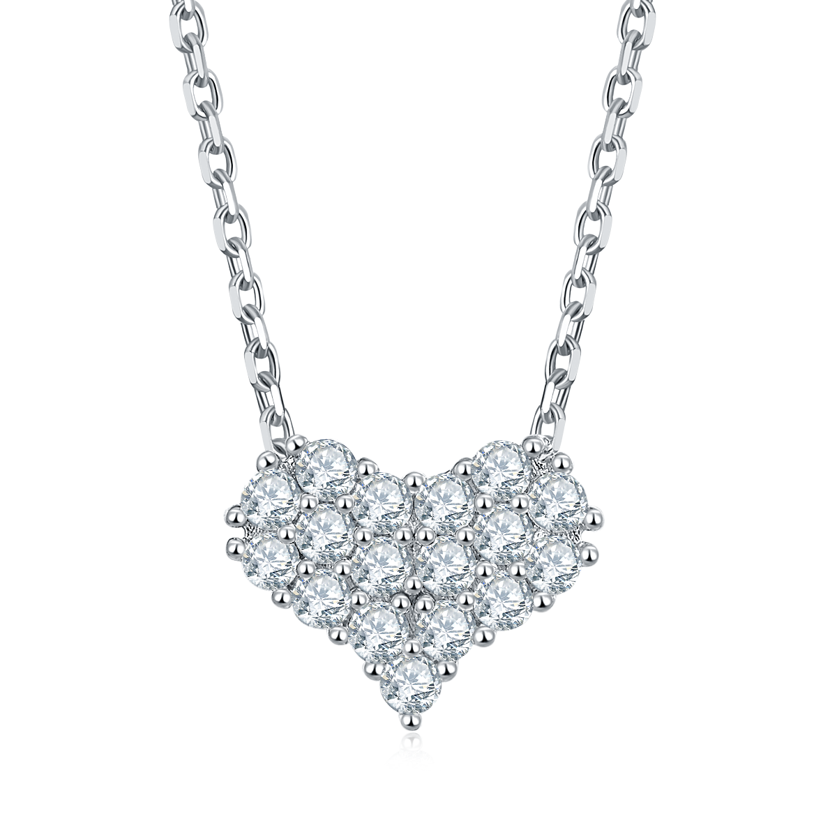 Heart-Shaped Jewelry Set, Ring, Earrings, Necklace, Bracelet, Engagement Ring, heart, heart shape,  Promise Ring, Gift for Her, Gift for Girlfriend, girl, gift for lover, wife, Gift for Women, Gift for Mother, Mom, Mum, Valentine’s Day, Mother’s Day, Birthday, anniversary, graduation day, Cluster ring, Moissanite Diamond Ring S925 Sterling Silver, GRA Certificate, gift box