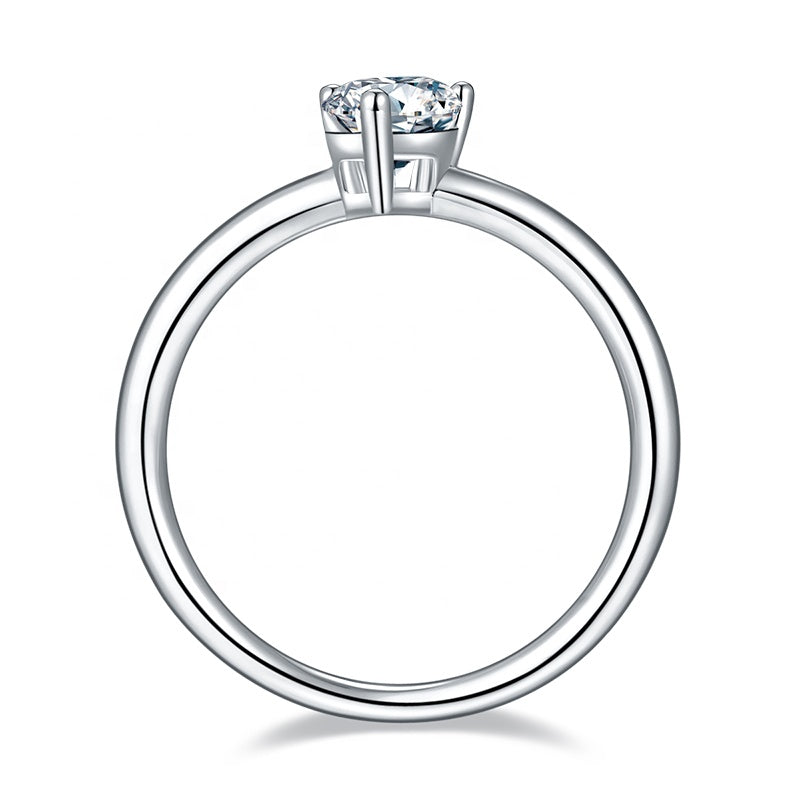 Pear Cut ring, engagement ring, promise ring, wedding, gift for her, girl, girlfriend, for women, mother, mom, mum, for wife, 1ct S925 Moissanite solitaire Diamond ring, Valentine’s Day, Mother’s Day, Birthday, anniversary