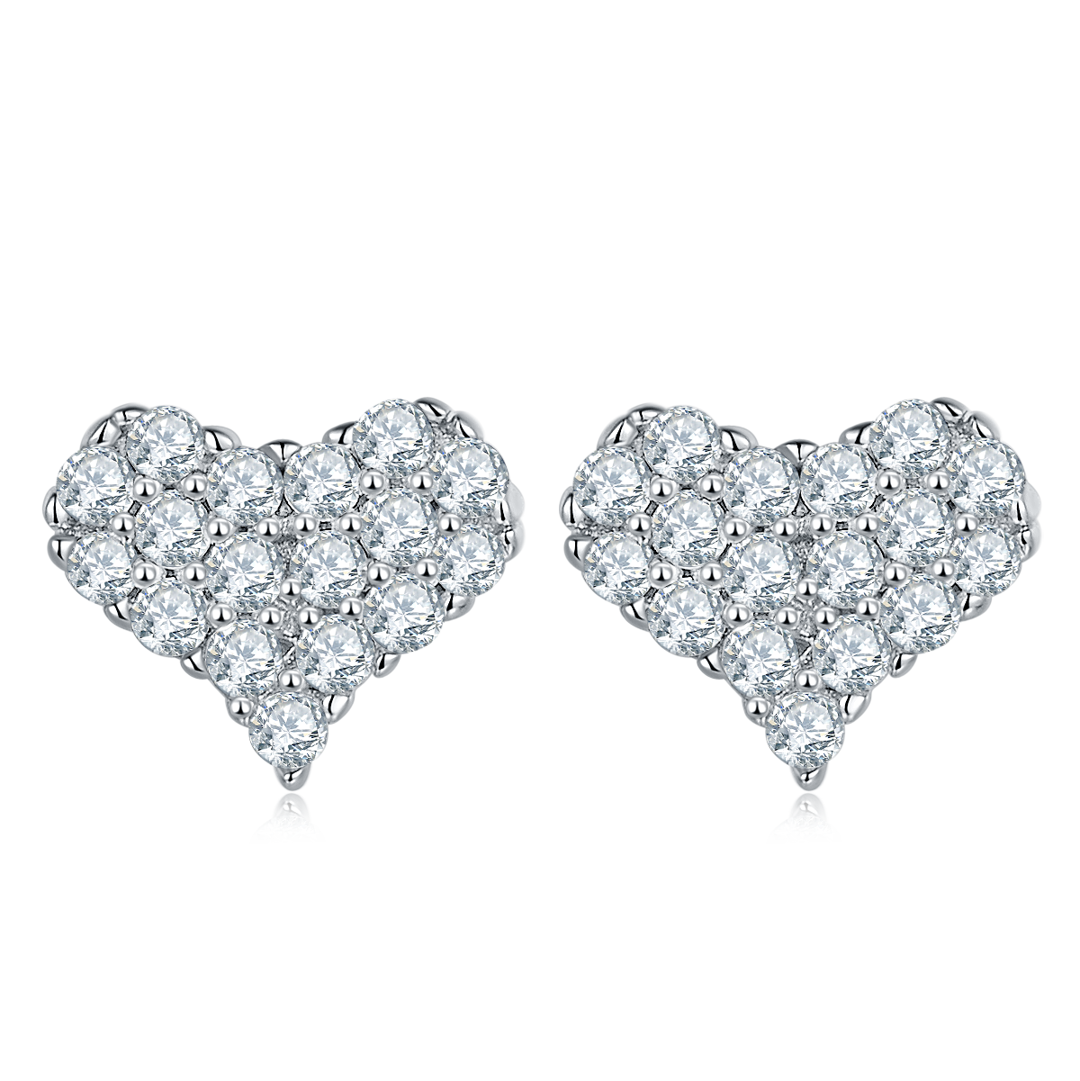 Heart-Shaped Jewelry Set, Ring, Earrings, Necklace, Bracelet, Engagement Ring, heart, heart shape,  Promise Ring, Gift for Her, Gift for Girlfriend, girl, gift for lover, wife, Gift for Women, Gift for Mother, Mom, Mum, Valentine’s Day, Mother’s Day, Birthday, anniversary, graduation day, Cluster ring, Moissanite Diamond Ring S925 Sterling Silver, GRA Certificate, gift box