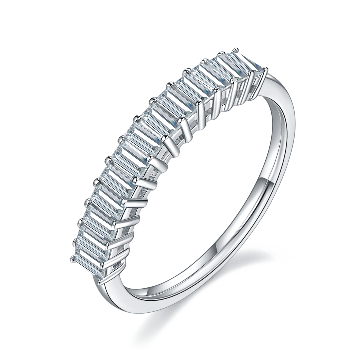 Emerald Cut wedding ring, wedding band, promise ring, gift for her, girl, girlfriend, for women, mother, mom, mum, for wife, S925 Moissanite Diamond ring, Valentine’s Day, Mother’s Day, Birthday, anniversary