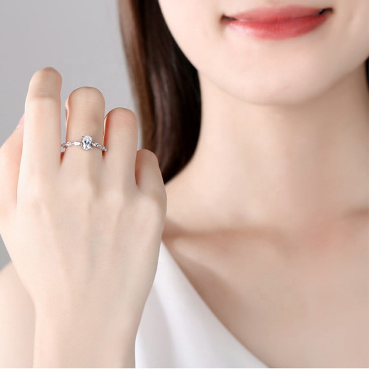 Oval Cut 1-Ct Moissanite S925 Engagement Ring with Marquise Side Stones , promise ring, wedding, gift for her, girl, girlfriend, lover, for women, mother, mom, mum, for wife, S925 Moissanite Diamond ring, Valentine’s Day, Mother’s Day, Birthday, anniversary,