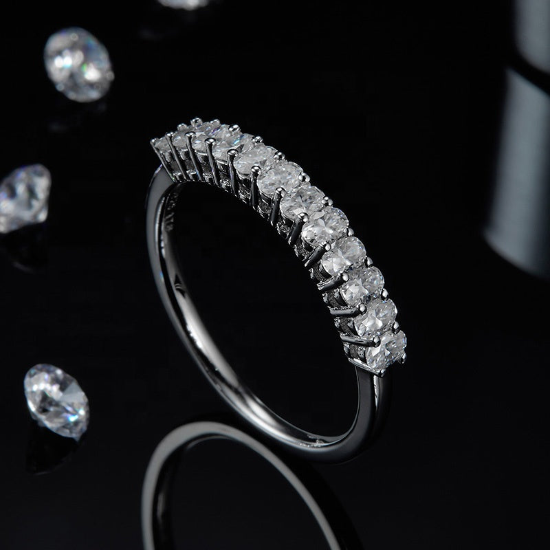 Oval Cut wedding ring, wedding band, promise ring, gift for her, girl, girlfriend, for women, mother, mom, mum, for wife, S925 Moissanite Diamond ring, Valentine’s Day, Mother’s Day, Birthday, anniversary