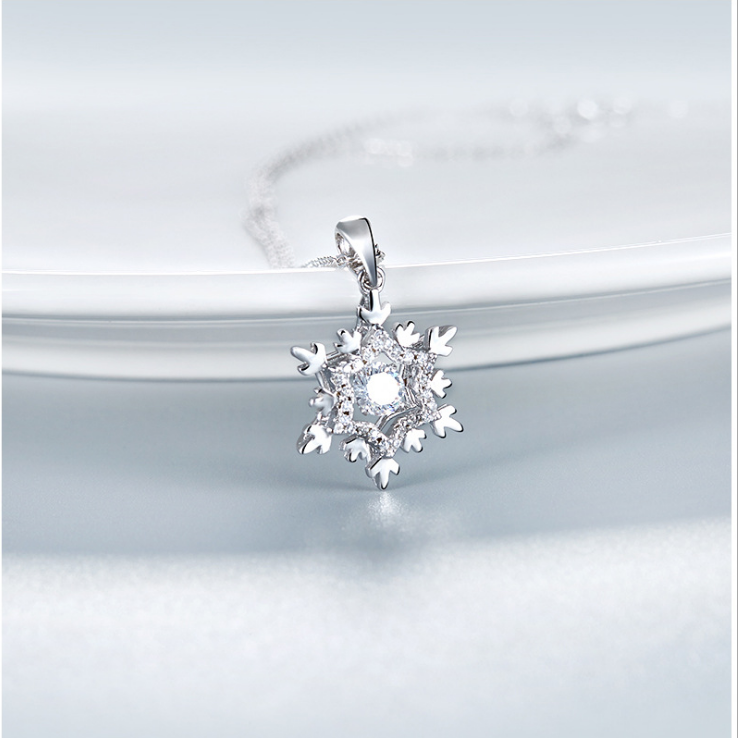 Dancing Necklace S925 0.5ct D color Moissanite, Gift for Her, Gift for Girlfriend, girl, Gift for Women, Gift for Mother, Mom, Mum, gift for wife, for lover, Birthday, Valentine’s Day, Mother’s Day, GRA Certificate, free gift box