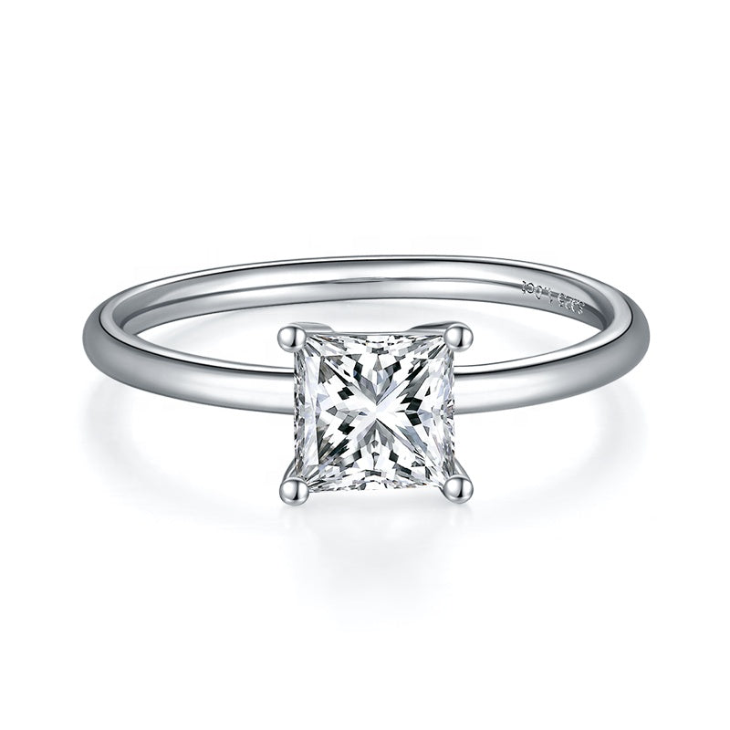 princess cut engagement ring, Sarah Michelle, promise ring, wedding, gift for her, girl, girlfriend, for women, mother, mom, mum, for wife, 1ct S925 Moissanite Diamond ring, Valentine’s Day, Mother’s Day, Birthday, anniversary