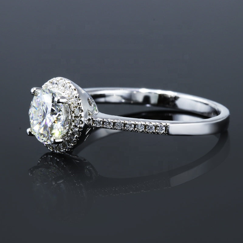 Engagement Ring, Wedding Ring, Promise Ring, Gift for Her, Gift for Women, Gift for mother, mom, mum, High-quality Moissanite Diamond Ring S925 Sterling Silver with GRA Certificate, Valentine's Day, Mother's Day