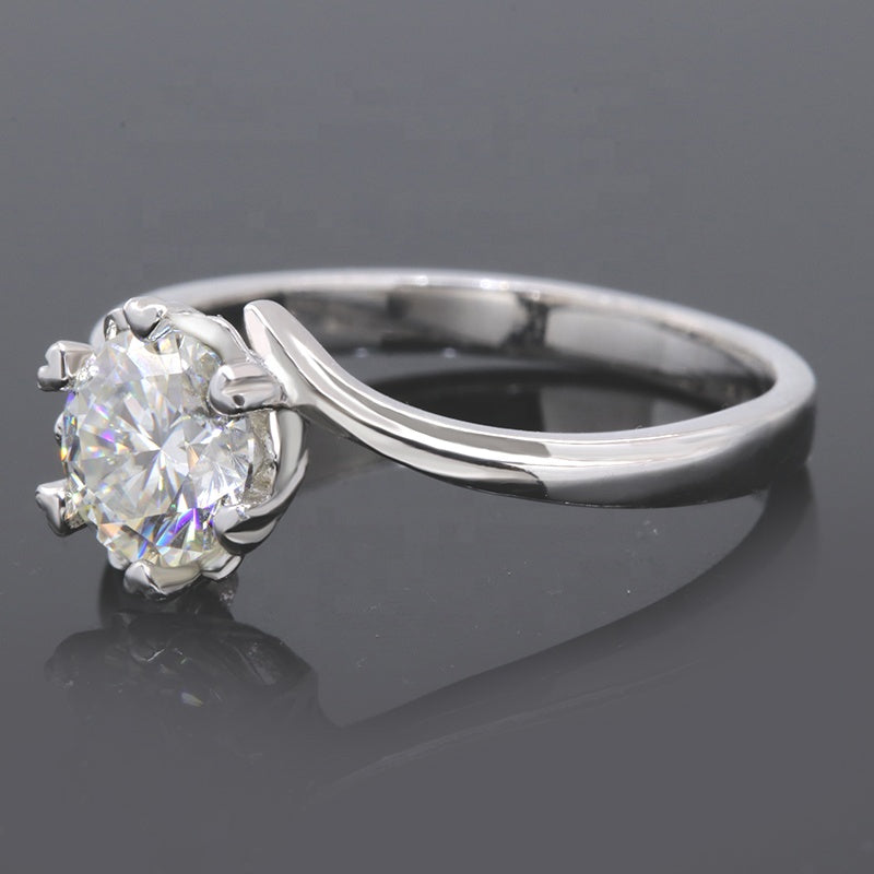 Engagement Ring, Wedding Ring, Promise Ring, Gift for Her, Gift for Women, Gift for mother, mom, mum, High-quality Moissanite Diamond Ring S925 Sterling Silver with GRA Certificate, Valentine's Day, Mother's Day