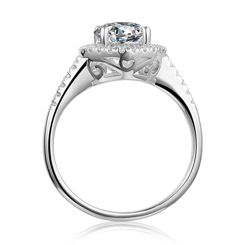 Engagement Ring, Wedding Ring, Promise Ring, Gift for Her, Gift for Women, Gift for mother, mom, mum, High-quality Moissanite Diamond Ring S925 Sterling Silver with GRA Certificate, Valentine's Day, Mother's Day