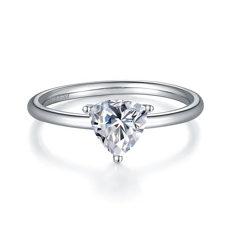 Trillion Cut ring, engagement ring, promise ring, wedding, gift for her, girl, girlfriend, for women, mother, mom, mum, for wife, 1ct S925 Moissanite solitaire Diamond ring, Valentine’s Day, Mother’s Day, Birthday, anniversary