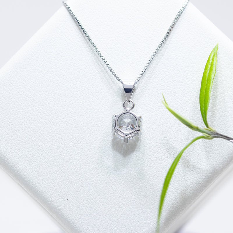 Round Solitaire Engagement Ring 0.5ct S925 White Gold Plated VVS White D Color Moissanite, Wedding Day, Gift for Her, Gift for Girlfriend, girl, Gift for Women, Gift for Mother, for wife, Valentine’s Day, Mother’s Day, Birthday, Jewelry Set, Necklace, Bracelet,