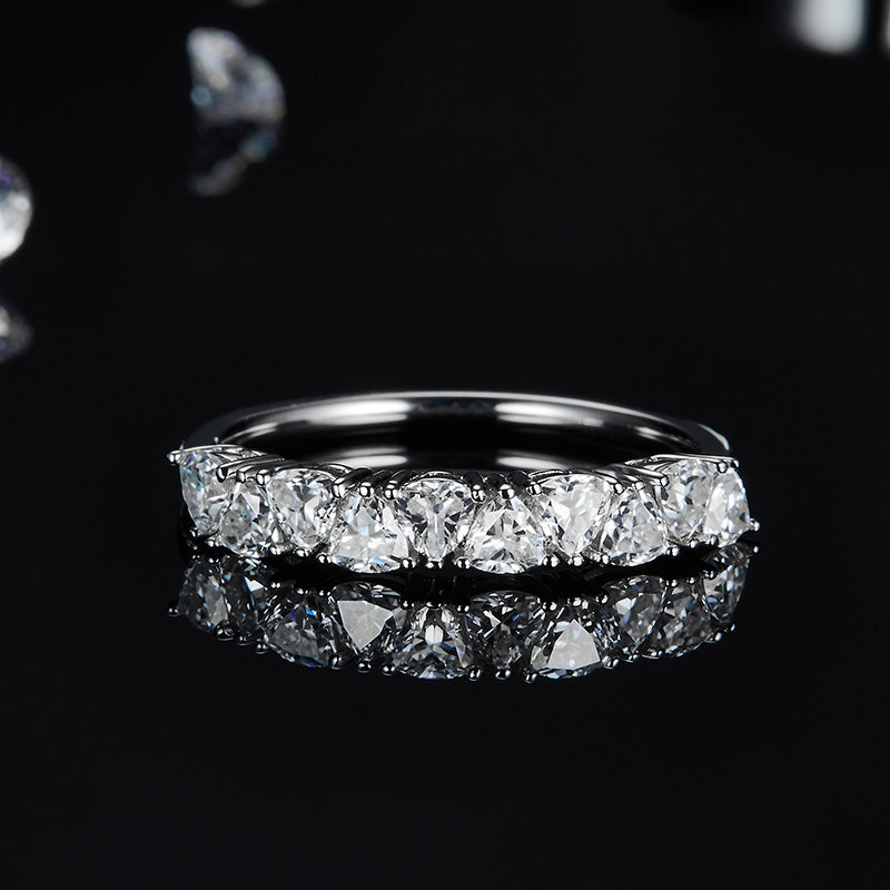 Trillion Cut wedding ring, wedding band, promise ring, gift for her, girl, girlfriend, for women, mother, mom, mum, for wife, S925 Moissanite Diamond ring, Valentine’s Day, Mother’s Day, Birthday, anniversary