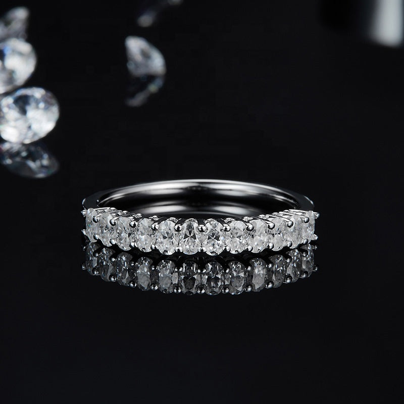 Oval Cut wedding ring, wedding band, promise ring, gift for her, girl, girlfriend, for women, mother, mom, mum, for wife, S925 Moissanite Diamond ring, Valentine’s Day, Mother’s Day, Birthday, anniversary