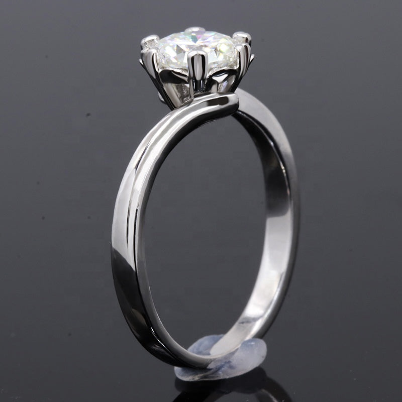 Engagement Ring, Wedding Ring, Promise Ring, Gift for Her, Gift for Women, Gift for mother, mom, mum, High-quality Moissanite Diamond Ring S925 Sterling Silver with GRA Certificate, Valentine's Day, Mother's Day