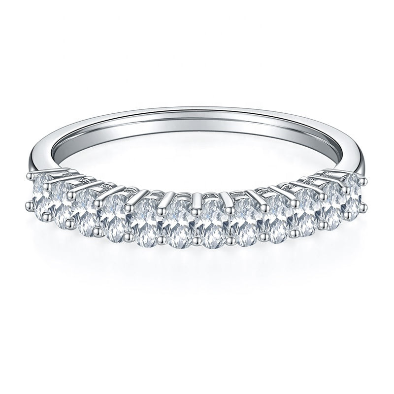 Oval Cut wedding ring, wedding band, promise ring, gift for her, girl, girlfriend, for women, mother, mom, mum, for wife, S925 Moissanite Diamond ring, Valentine’s Day, Mother’s Day, Birthday, anniversary