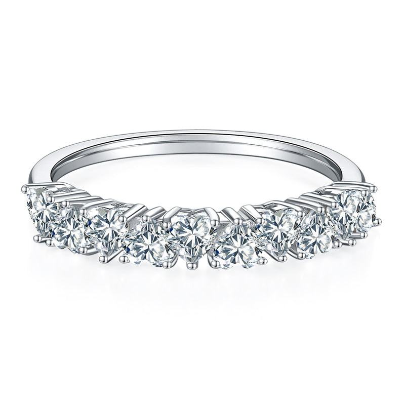 Heart shaped wedding ring, wedding band, promise ring, gift for her, girl, girlfriend, for women, mother, mom, mum, for wife, S925 Moissanite Diamond ring, Valentine’s Day, Mother’s Day, Birthday, anniversary