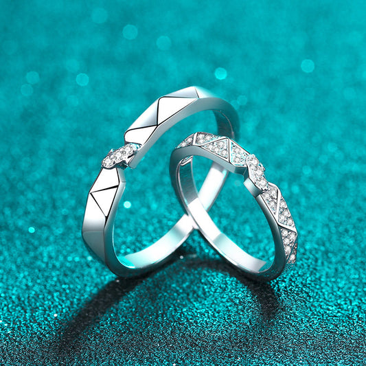 Moissanite S925 Wedding Set, Couple Rings, Promise Rings, Matching Wedding Bands, wedding band, Gift for Her, Gift for Girlfriend, girl, gift for lover, wife, Gift for Women, Gift for Mother, Mom, Mum, Gift for him, boyfriend, man, husband, Valentine’s Day, Mother’s Day, Birthday, anniversary, graduation day, gift box, Wedding