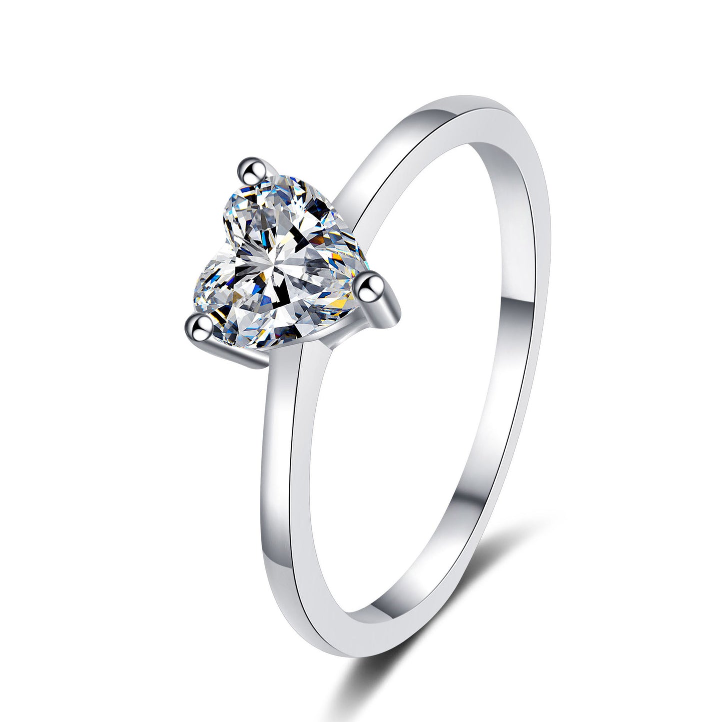 Heart shaped ring, heart shape ring, Lady Gaga engagement ring, promise ring, wedding, gift for her, girl, girlfriend, for lover, for women, mother, mom, mum, for wife, heart-shaped 1ct S925 Moissanite Diamond ring, Valentine’s Day, Mother’s Day, Birthday, anniversary