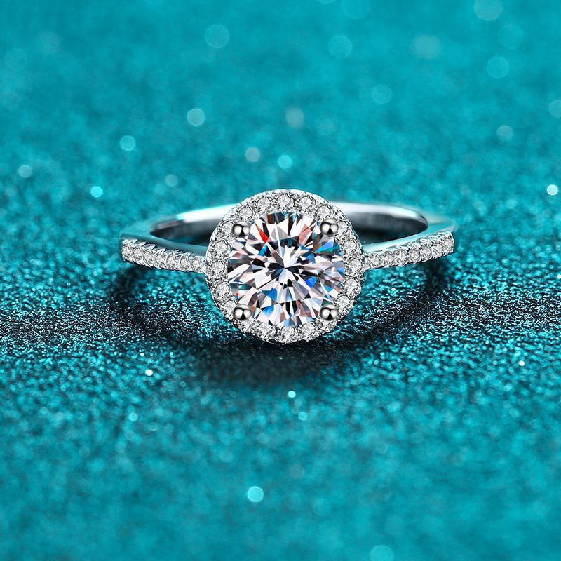 Engagement Ring, Wedding Ring, Promise Ring, Gift for Her, Gift for Women, Gift for mother, mom, mum, High-quality Moissanite Diamond Ring S925 Sterling Silver with GRA Certificate, Valentine's Day, Mother's Day
