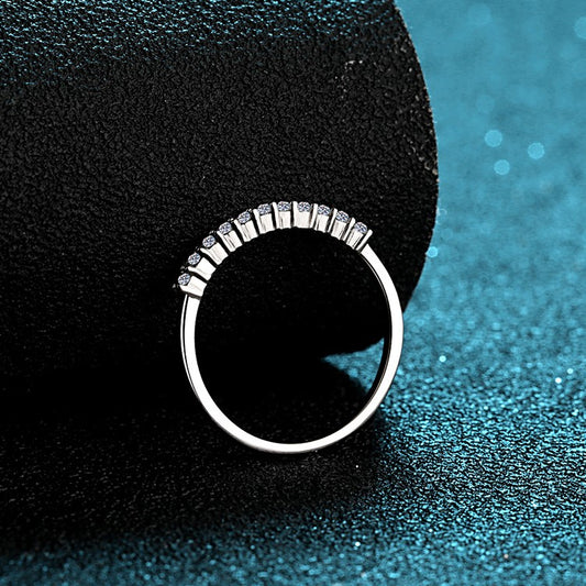 Selene Stackable 11-Stone Moissanite Wedding Band — Moisza