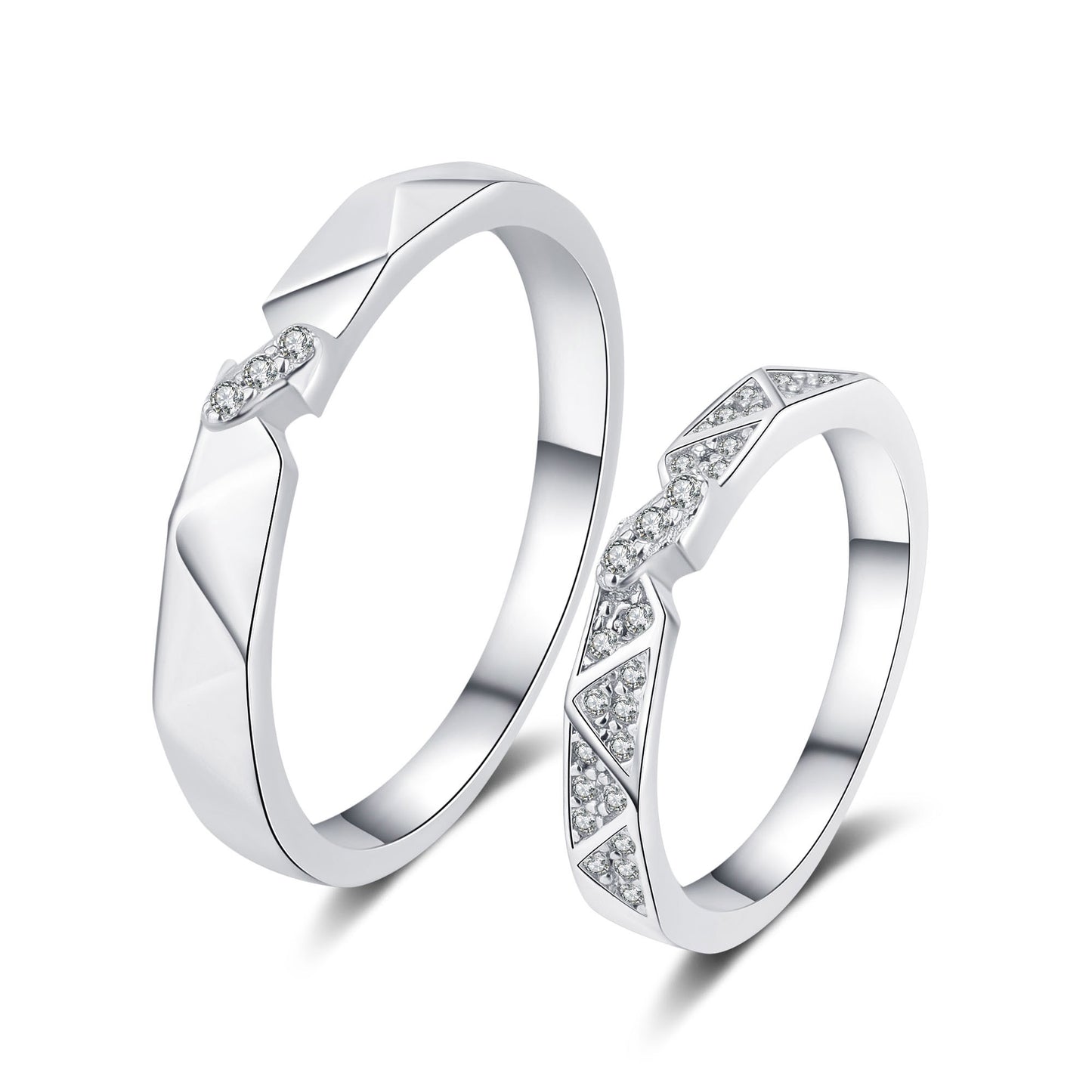 Moissanite S925 Wedding Set, Couple Rings, Promise Rings, Matching Wedding Bands, wedding band, Gift for Her, Gift for Girlfriend, girl, gift for lover, wife, Gift for Women, Gift for Mother, Mom, Mum, Gift for him, boyfriend, man, husband, Valentine’s Day, Mother’s Day, Birthday, anniversary, graduation day, gift box, Wedding