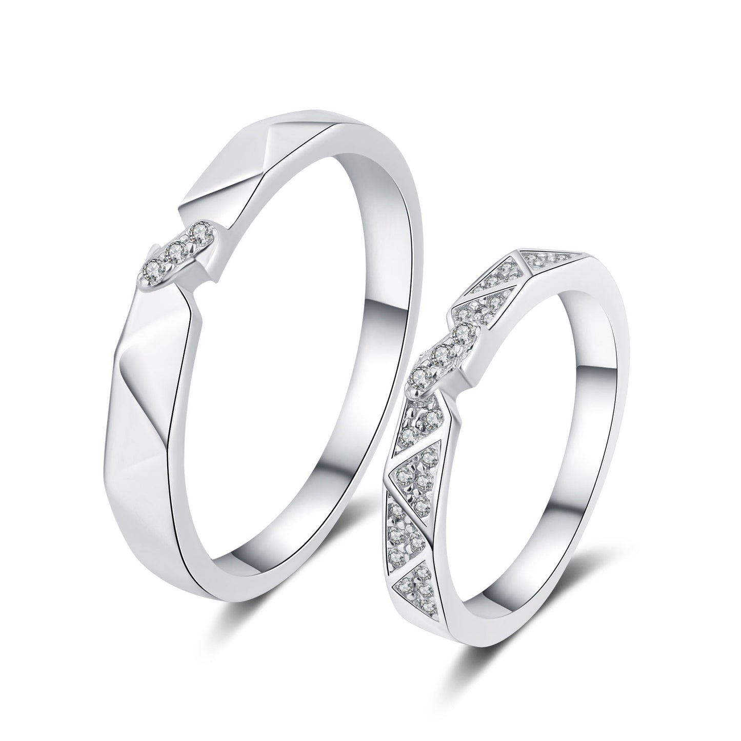 Moissanite S925 Wedding Set, Couple Rings, Promise Rings, Matching Wedding Bands, wedding band, Gift for Her, Gift for Girlfriend, girl, gift for lover, wife, Gift for Women, Gift for Mother, Mom, Mum, Gift for him, boyfriend, man, husband, Valentine’s Day, Mother’s Day, Birthday, anniversary, graduation day, gift box, Wedding