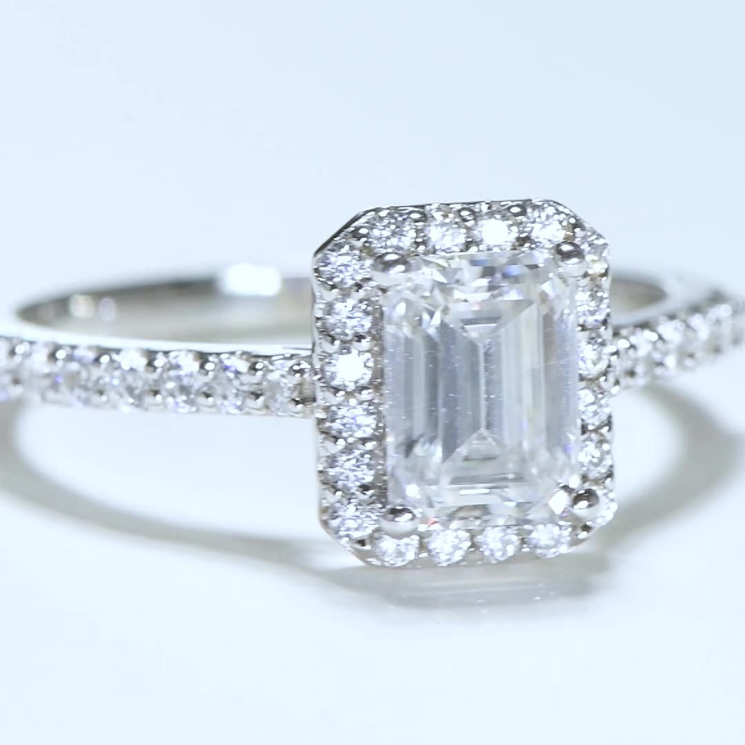 Emerald Cut Ring, Lea Michele engagement ring, promise ring, wedding, gift for her, girl, girlfriend, for lover, for women, mother, mom, mum, for wife, 1ct 2ct S925 Moissanite Diamond solitaire ring, Valentine’s Day, Mother’s Day, Birthday, anniversary, GRA certificate, Graduation Day