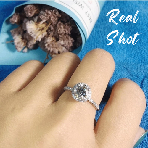 Engagement Ring, Wedding Ring, Promise Ring, Gift for Her, Gift for Women, Gift for mother, mom, mum, High-quality Moissanite Diamond Ring S925 Sterling Silver with GRA Certificate, Valentine's Day, Mother's Day