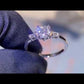 Heart-Shaped Baguette 1.2 Carat Moissanite S925 Engagement Ring