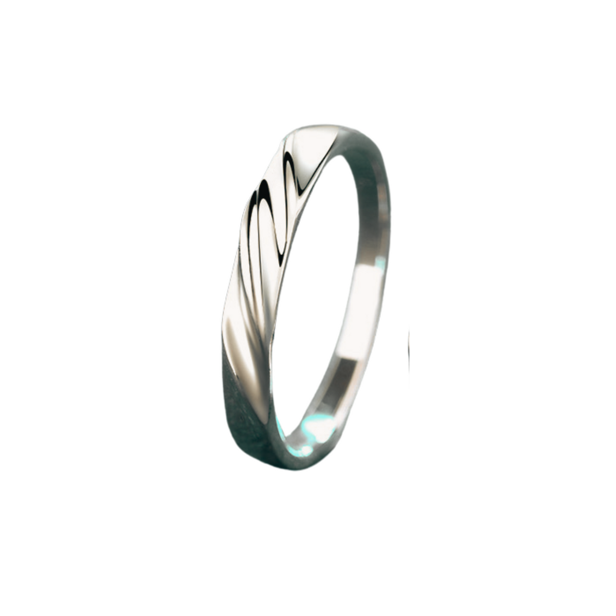 Jupiter Wave Moissanite Men's Ring — Moisza