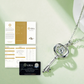 Key to Love 0.5ct Moissanite S925 Dancing Necklace