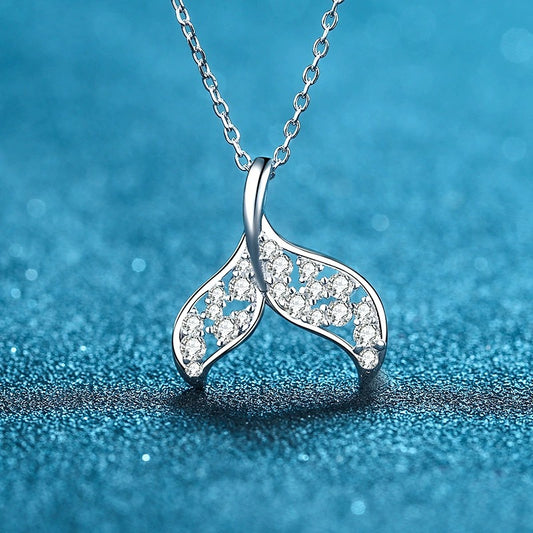 Nandini Mermaid 0.4 Carat Total Weight Moissanite Necklace — Moisza