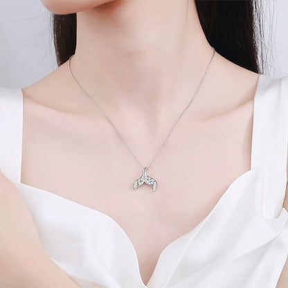 Nandini Mermaid 0.4 Carat Total Weight Moissanite Necklace — Moisza