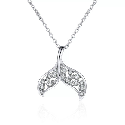 Nandini Mermaid 0.4 Carat Total Weight Moissanite Necklace — Moisza