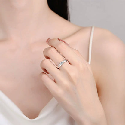 Theia East-West Solitaire Marquise 0.5 Carat Moissanite Engagement Ring — Moisza