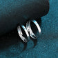 Hearts Beat As One Juego de bodas Moissanite S925 de 0,1/0,3 quilates como anillos de pareja, anillos de promesa, alianzas de boda a juego 