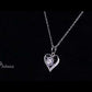 Pavé Heart Round Cut 1 Carat Moissanite S925 Pendant Necklace