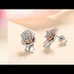 Pavé Rose 0.5 Carat Moissanite Diamond S925 Stud Earrings