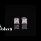 Princess Cut 0.6/1/2 Carat Moissanite Diamond S925 Stud Earrings