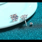 Martini Set Round Cut 6-Prong Solitaire 0.2 - 2 Carat Moissanite Diamond S925 Stud Earrings