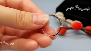 Engagement Ring, Wedding Ring, Promise Ring, Gift for Her, Girl, Girlfriend, Gift for Women, Gift for Mother, Mom, Mum, Valentine’s Day, Mother’s Day, Stackable S925 Moissanite Diamond Eternity Band with Certificate