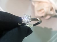 Engagement Ring, Wedding Ring, Promise Ring, Gift for Her, Gift for Women, Gift for mother, mom, mum, High-quality Moissanite Diamond Ring S925 Sterling Silver with GRA Certificate, Valentine's Day, Mother's Day